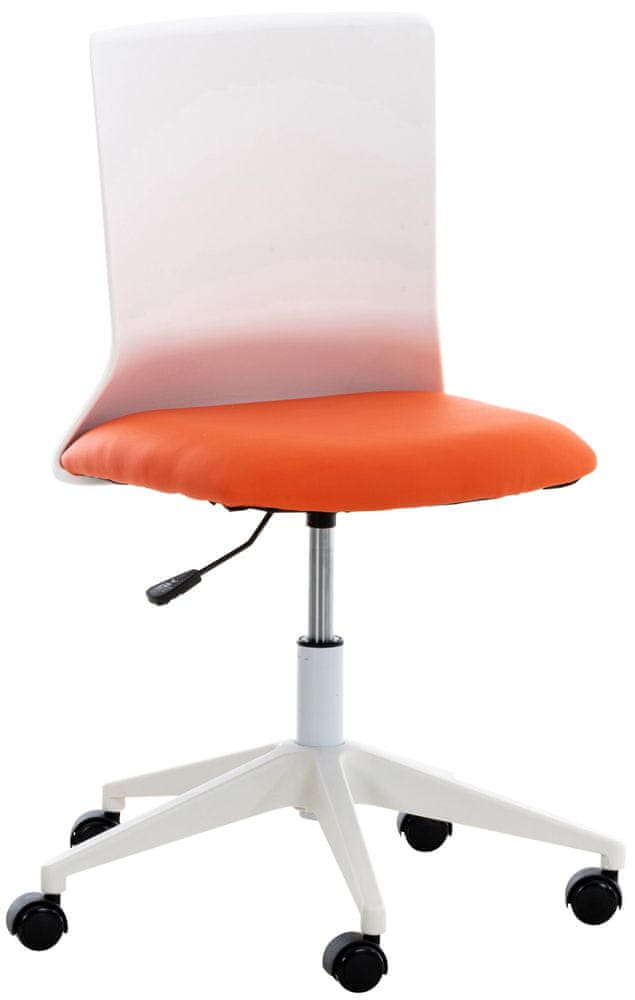 BHM Germany Kancelárska stolička Apolda, syntetická koža, oranžová